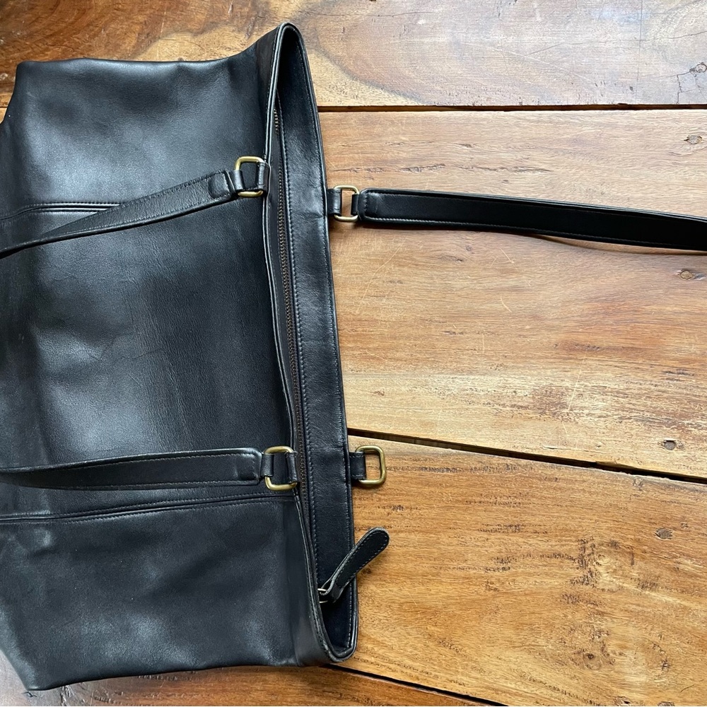 Vintage Coach Black Leather 4065 Light Tote Bag *Project* - Picture 10 of 13